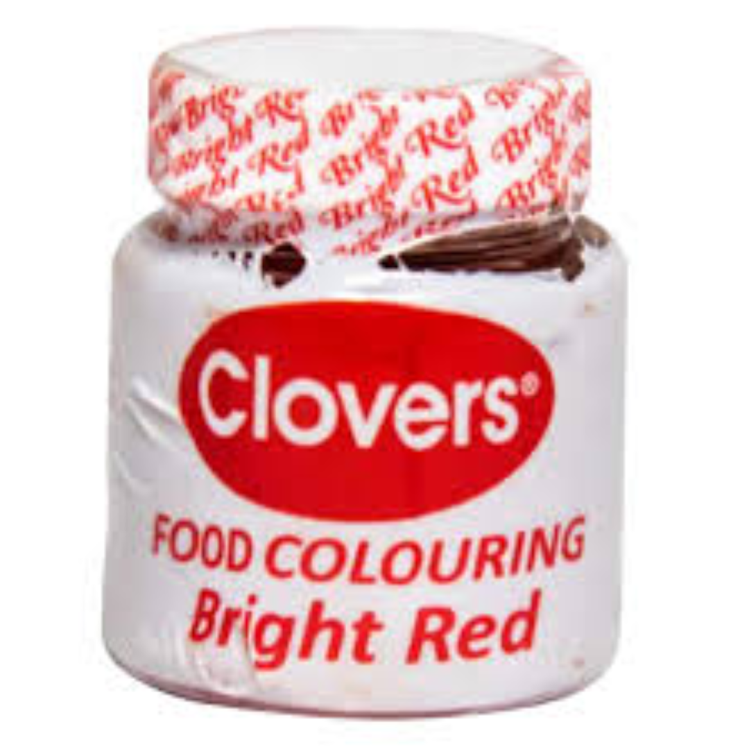CLOVERS FOOD COLOUR R/RED 10G